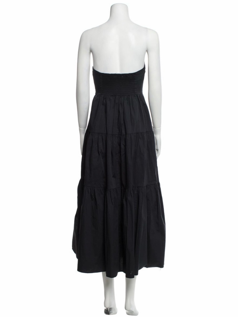 STAUD Strapless Black Button-Front Maxi Dress S - Picture 2 of 2